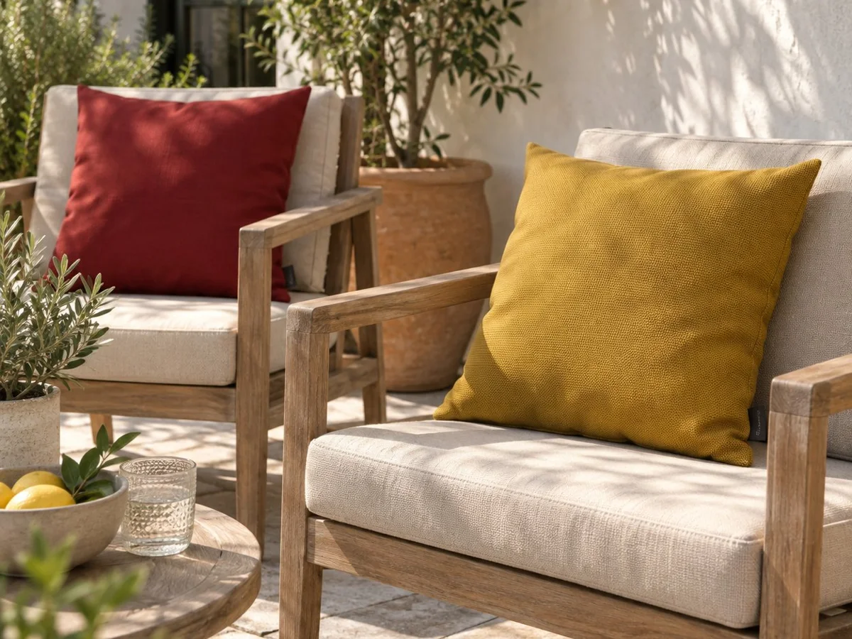 Hospitality terrace with Sunbrella cushions