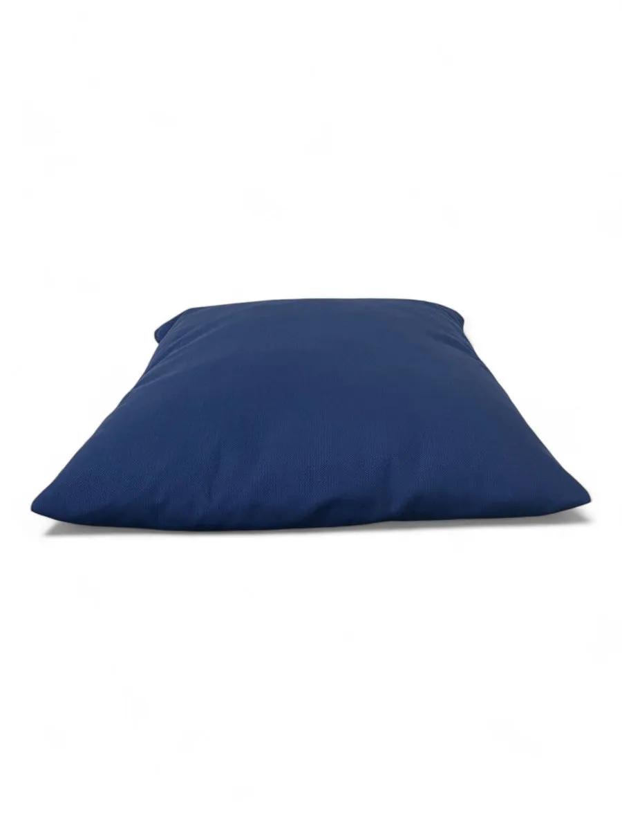 Solids rivera blue cushion photo 2
